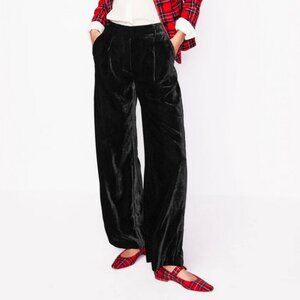 Boden Chiswick Velvet Trousers Black Size 8 Long